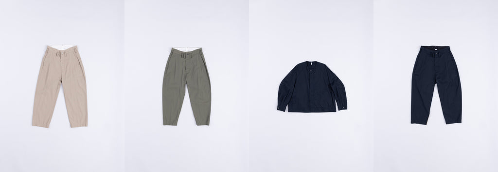 FIRMUM 25ss | 強撚ポリエステル&コットンツイルシリーズが入荷しました