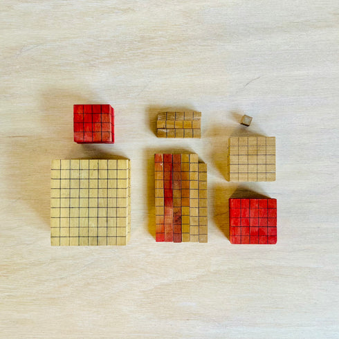 Handwritten grid blocks