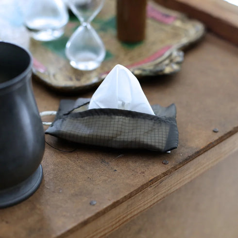 VINTAGE PARACHUTE TISSUE COVER Pocket Olive