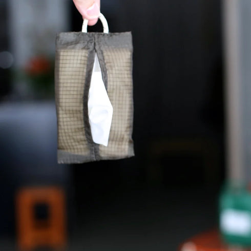 VINTAGE PARACHUTE TISSUE COVER Pocket Olive