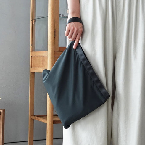 leaf handle pouch _ no.2 / nylon twill
