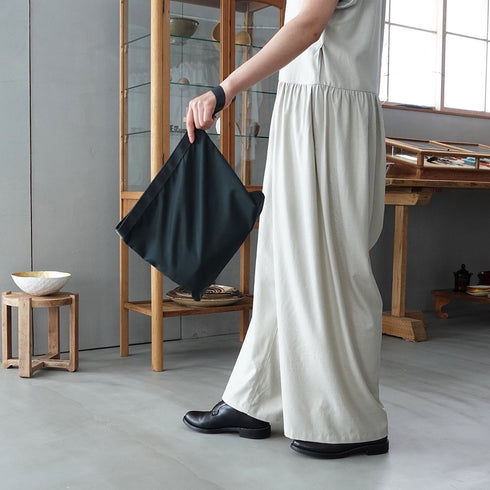 leaf handle pouch _ no.2 / nylon twill