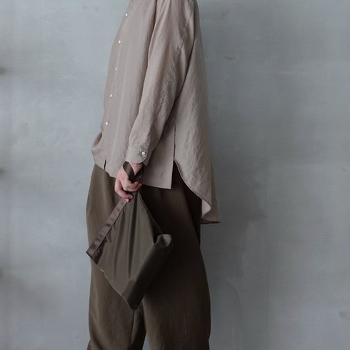 leaf handle pouch _ no.2 / nylon twill