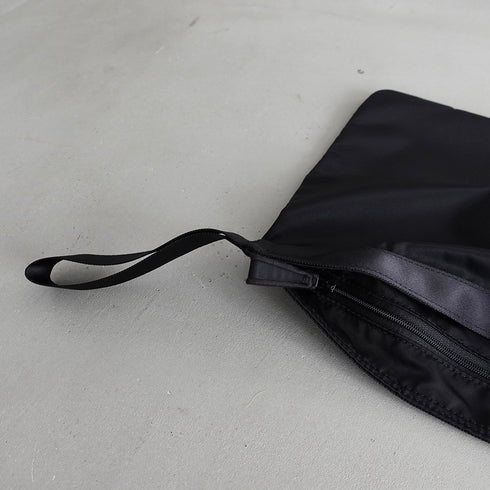 leaf handle pouch _ no.3 / nylon twill
