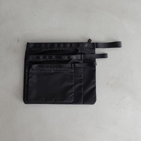 leaf handle pouch _ no.3 / nylon twill