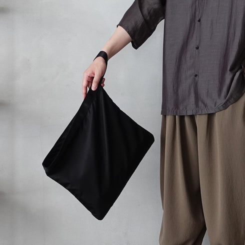 leaf handle pouch _ no.3 / nylon twill