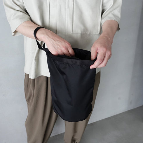 leaf shopping bucket _ no.1 / nylon twill