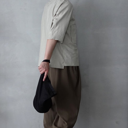 leaf shopping bucket _ no.1 / nylon twill