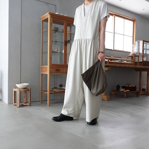 leaf shopping bucket _ no.1 / nylon twill