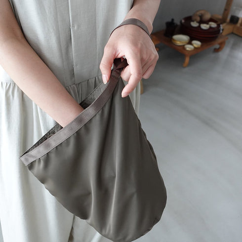 leaf shopping bucket _ no.1 / nylon twill