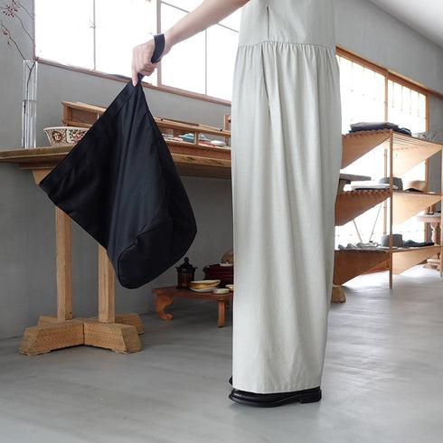 leaf shopping bucket _ no.2 / nylon twill