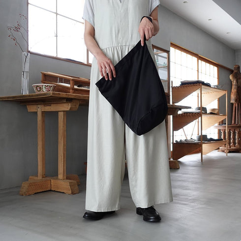 leaf shopping bucket _ no.2 / nylon twill