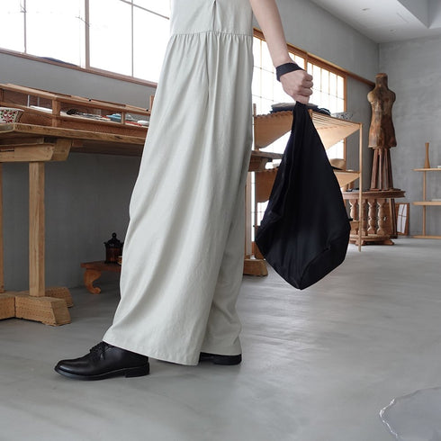 leaf shopping bucket _ no.2 / nylon twill