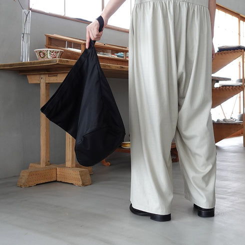 leaf shopping bucket _ no.2 / nylon twill