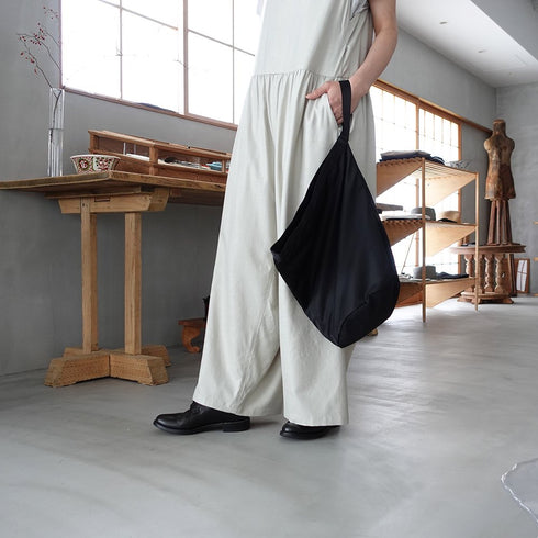 leaf shopping bucket _ no.2 / nylon twill