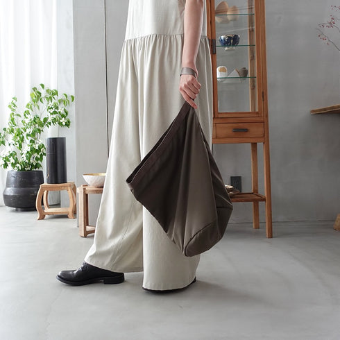 leaf shopping bucket _ no.2 / nylon twill