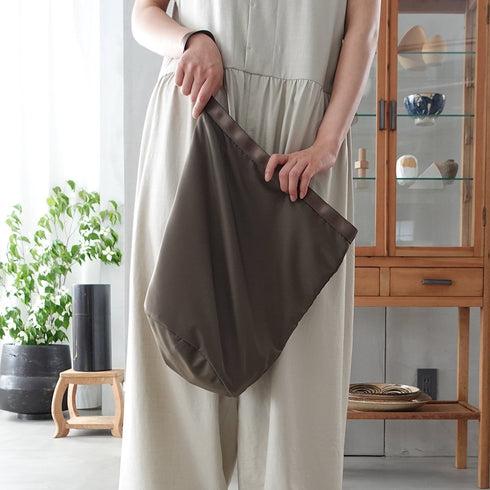 leaf shopping bucket _ no.2 / nylon twill