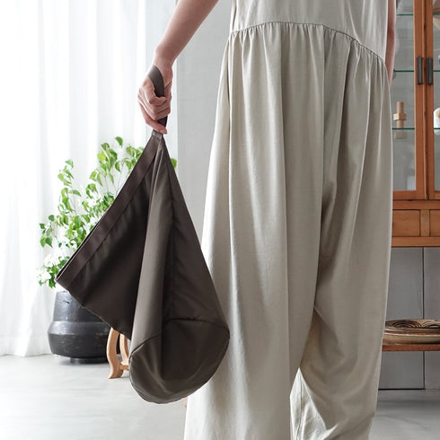 leaf shopping bucket _ no.2 / nylon twill