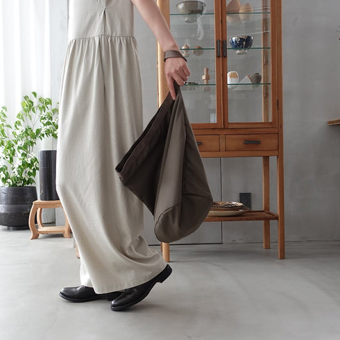 leaf shopping bucket _ no.2 / nylon twill