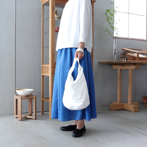 petal bucket tote _ no,2 / supima cotton × linen