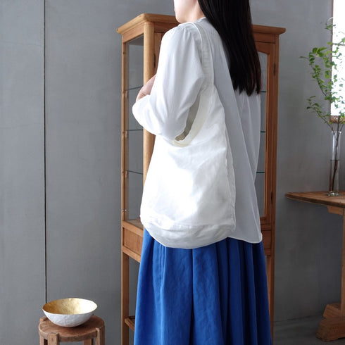 petal bucket tote _ no,2 / supima cotton × linen