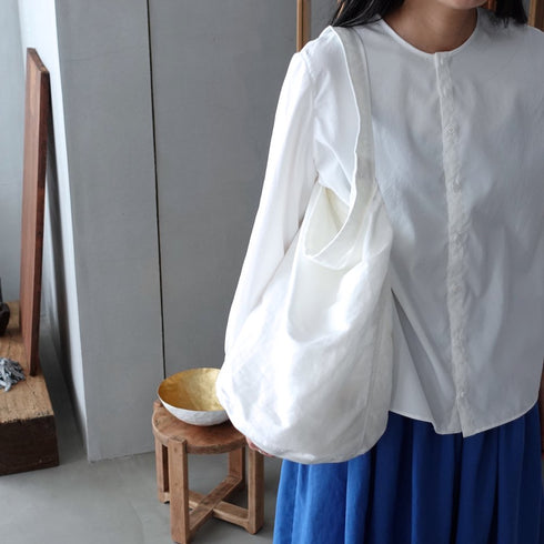 petal bucket tote _ no,2 / supima cotton × linen