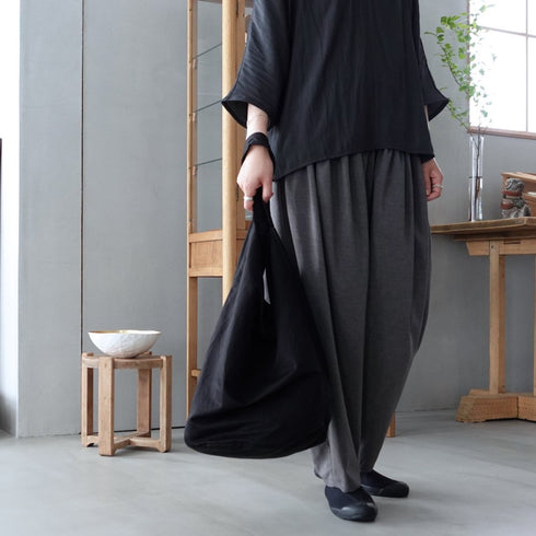 petal bucket tote _ no,3 / supima cotton × linen