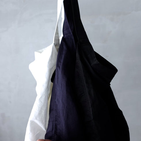 petal bucket tote _ no,3 / supima cotton × linen