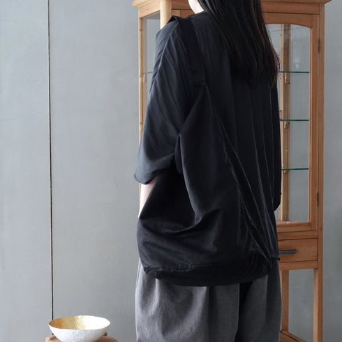 petal bucket tote _ no,3 / supima cotton × linen