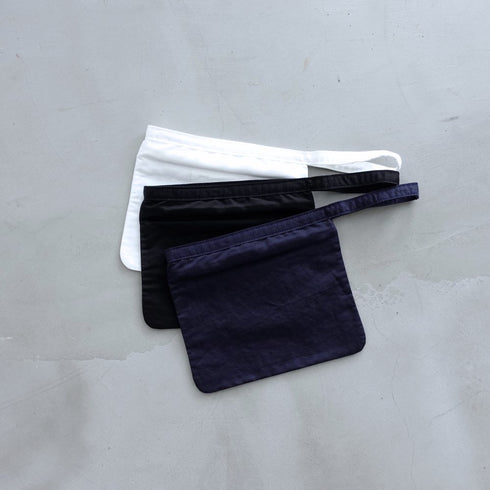 petal pouch _ no,1 / supima cotton × linen