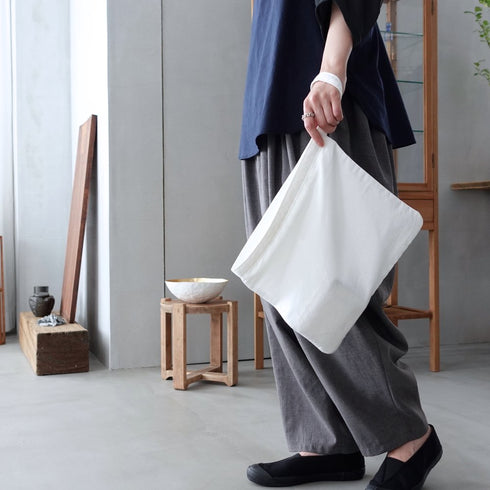 petal pouch _ no,2 / supima cotton × linen