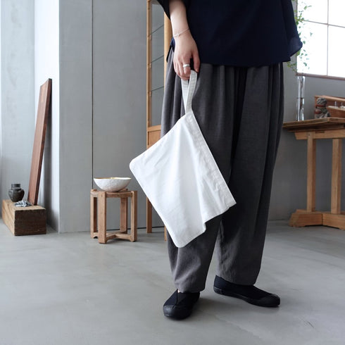 petal pouch _ no,2 / supima cotton × linen