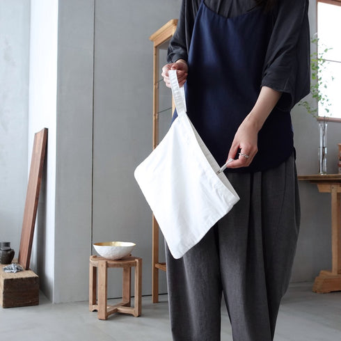 petal pouch _ no,2 / supima cotton × linen