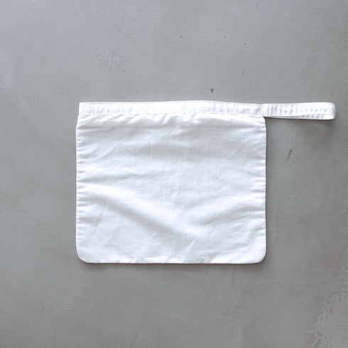 petal pouch _ no,3 / supima cotton × linen