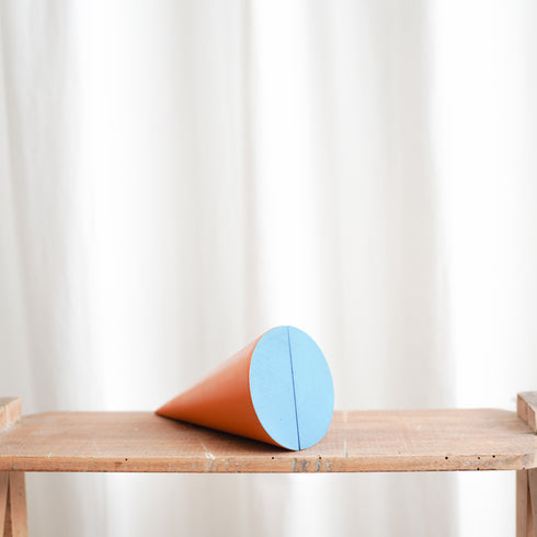 Mathematical model - cone (orange & blue)