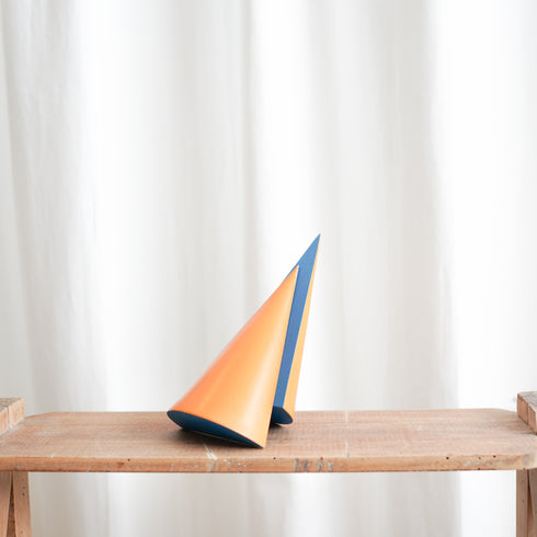 Mathematical model - cone (orange & blue)