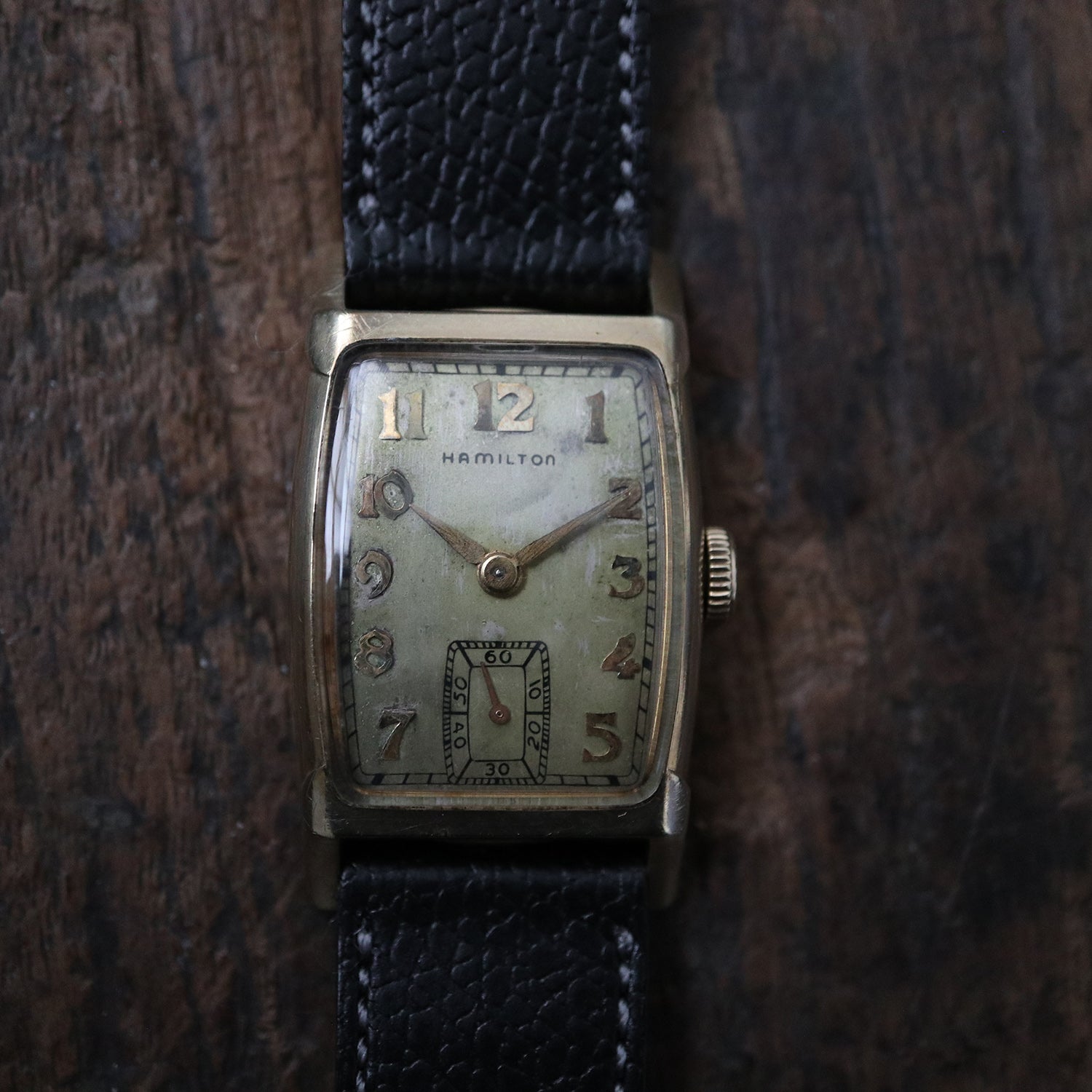higuchiハミルトン2個シャリオール1個 ハミルトン Ref.L-19547 角金 14KGF 1940年代 w-29851